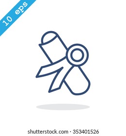 Simple icon diploma