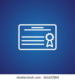 Simple icon diploma