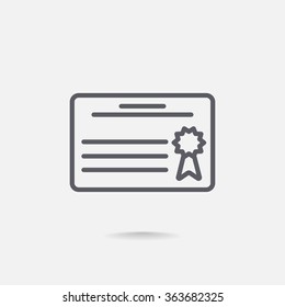 Simple icon diploma