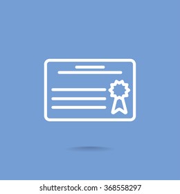Simple icon diploma