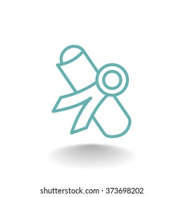 Simple icon diploma