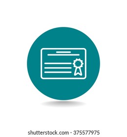 Simple icon diploma