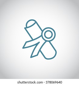 Simple icon diploma