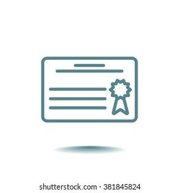 Simple icon diploma