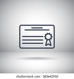 Simple icon diploma