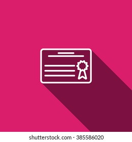 Simple icon diploma