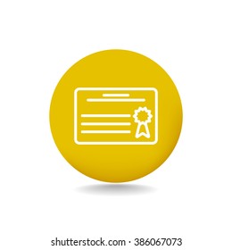 Simple icon diploma