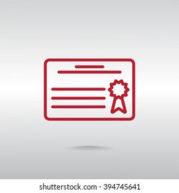 Simple icon diploma