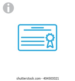 Simple icon diploma