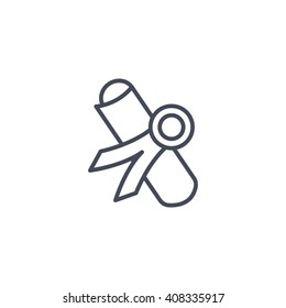 Simple icon diploma
