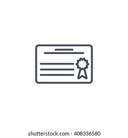 Simple icon diploma