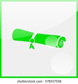Simple icon diploma.