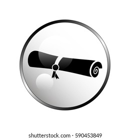 Simple icon diploma.