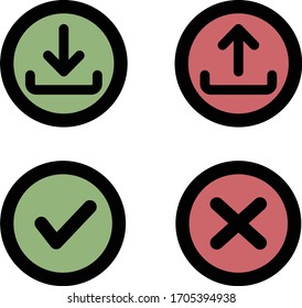 its simple icon of download and install. 