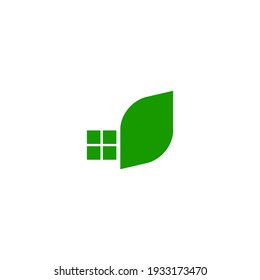 Simple Icon Eco House Vector Illustration Design. Recomended For Real Estate Logo.