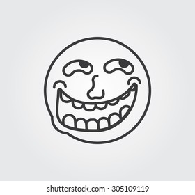 Emotional Stickers Internet Memes Troll Faces Stock Vector (Royalty Free)  1435828565