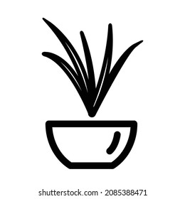 simple icon, flower icon in pot is pretty good