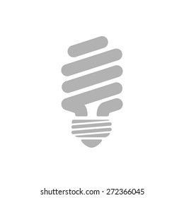 Simple icon Fluorescent Light Bulb.