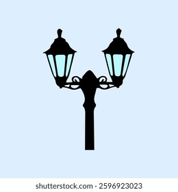 simple icon for garden lighting