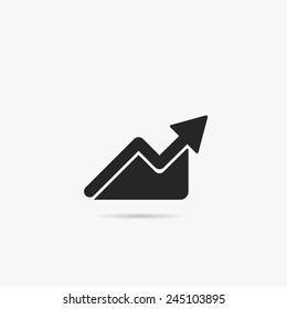 Crecimiento simple de gráficos de iconos.