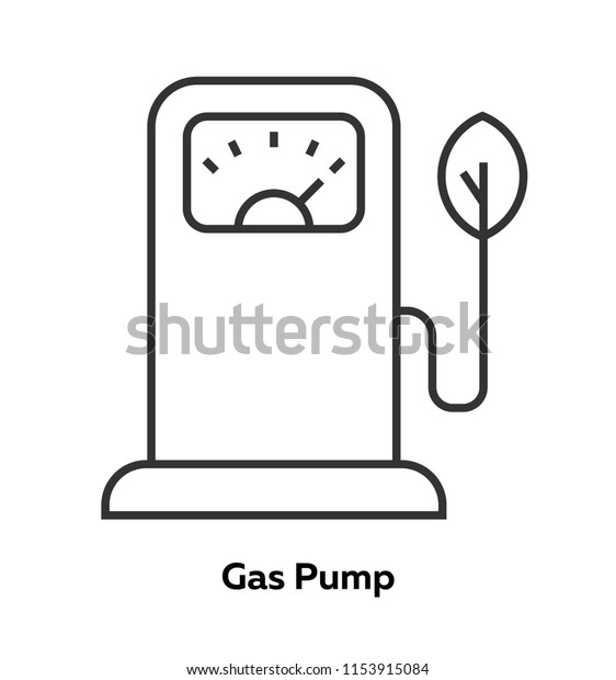 Simple icon Green bio fuel station in\
outline style on isolated background. From set is ecology and\
recycle with decorative colorful elements\
