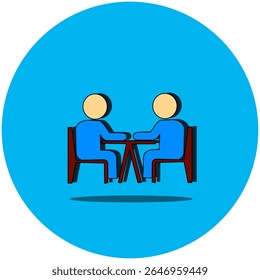 Simple icon of a group of people. Symbolizes teamwork, collaboration, community, and social interaction. Great for HR, networking, and group dynamics designs. Modern vector illustration.