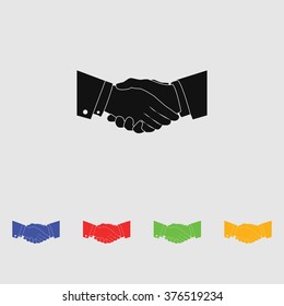 Simple icon of handshake sign.