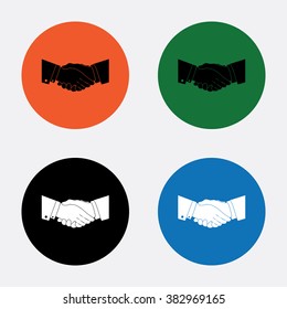 Simple icon of handshake sign.