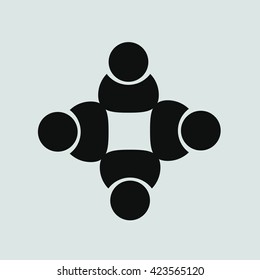 Simple icon of handshake sign
