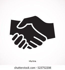 Simple icon of handshake sign.