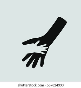 Simple icon of handshake sign