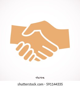 Simple icon of handshake sign.