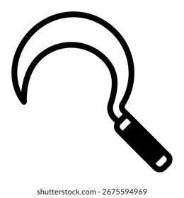 Einfaches Icon der Erntewerkzeuge für die lokale Sammlung von Produkten.