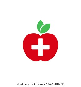 Icono simple del vector alimentario saludable