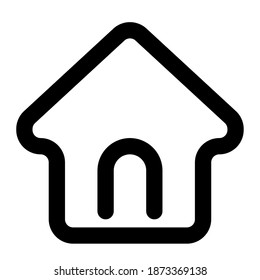 Se puede usar una página de inicio de icono simple para aplicaciones móviles, web, infografía, etc el archivo se puede editar con un archivo eps
