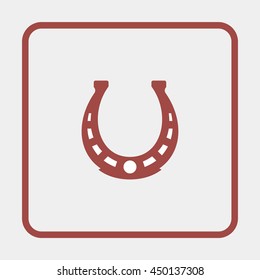 Simple icon horseshoe.