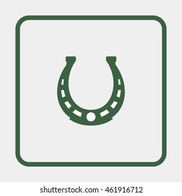 Simple icon horseshoe.