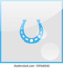 Simple icon horseshoe.