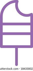 simple icon of ice cream