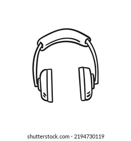 Simple icon or illustration of earphone
