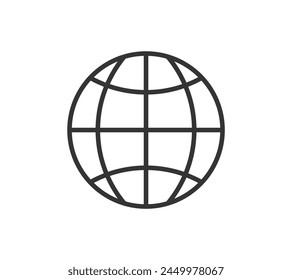 A simple icon illustration of Earth