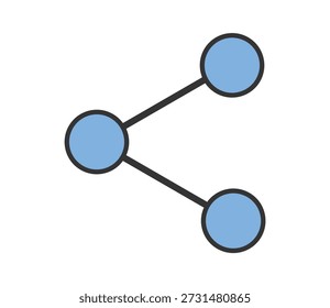 Simple icon illustration of information sharing vector