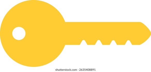 Ilustración de icono simple de llave y cerradura