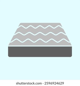 simple icon illustration of a mattress