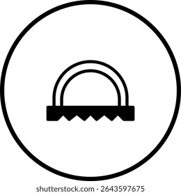 Simples ícone ilustração de uma serra, fornecendo uma ferramenta de representação visual