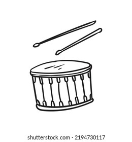 Simple icon or illustration of single drum