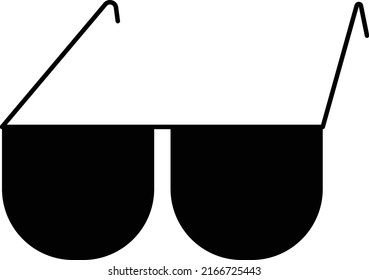 Icono simple ilustración de gafas de sol