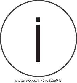 Uma imagem de ícone simples, forma de linha em uma forma redonda. Usado para ícone de logotipo.