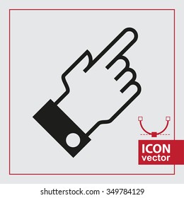 A simple icon with the index finger