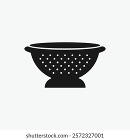 simple icon of a kitchen colander